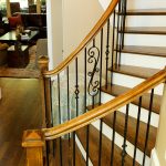 stairwell of custom home